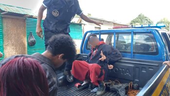 Las autoridades consignaron una motocicleta robada en Villa Canales, además de otras dos motocicletas y un vehículo. (Cortesía: PNC Guatemala)