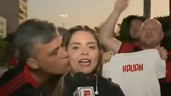 Una periodista de TV fue