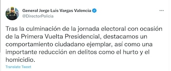 Balance de las autoridades en