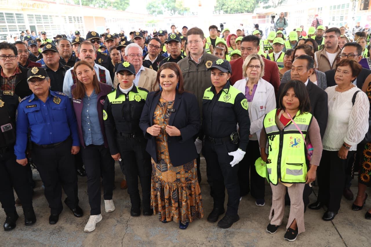 Clara Brugada arranca con el operativo Regreso a clases seguro 2025. Foto: Jefatura de Gobierno