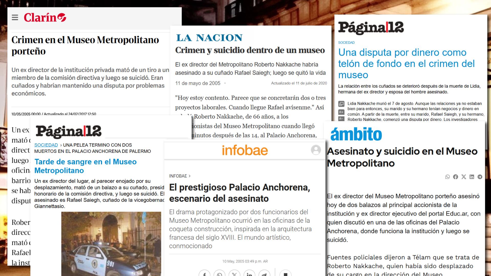 El hecho tuvo amplia corbertura mediática durante varios días