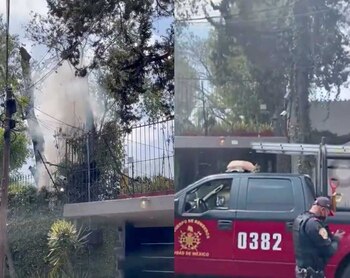 Así se veía el incendio