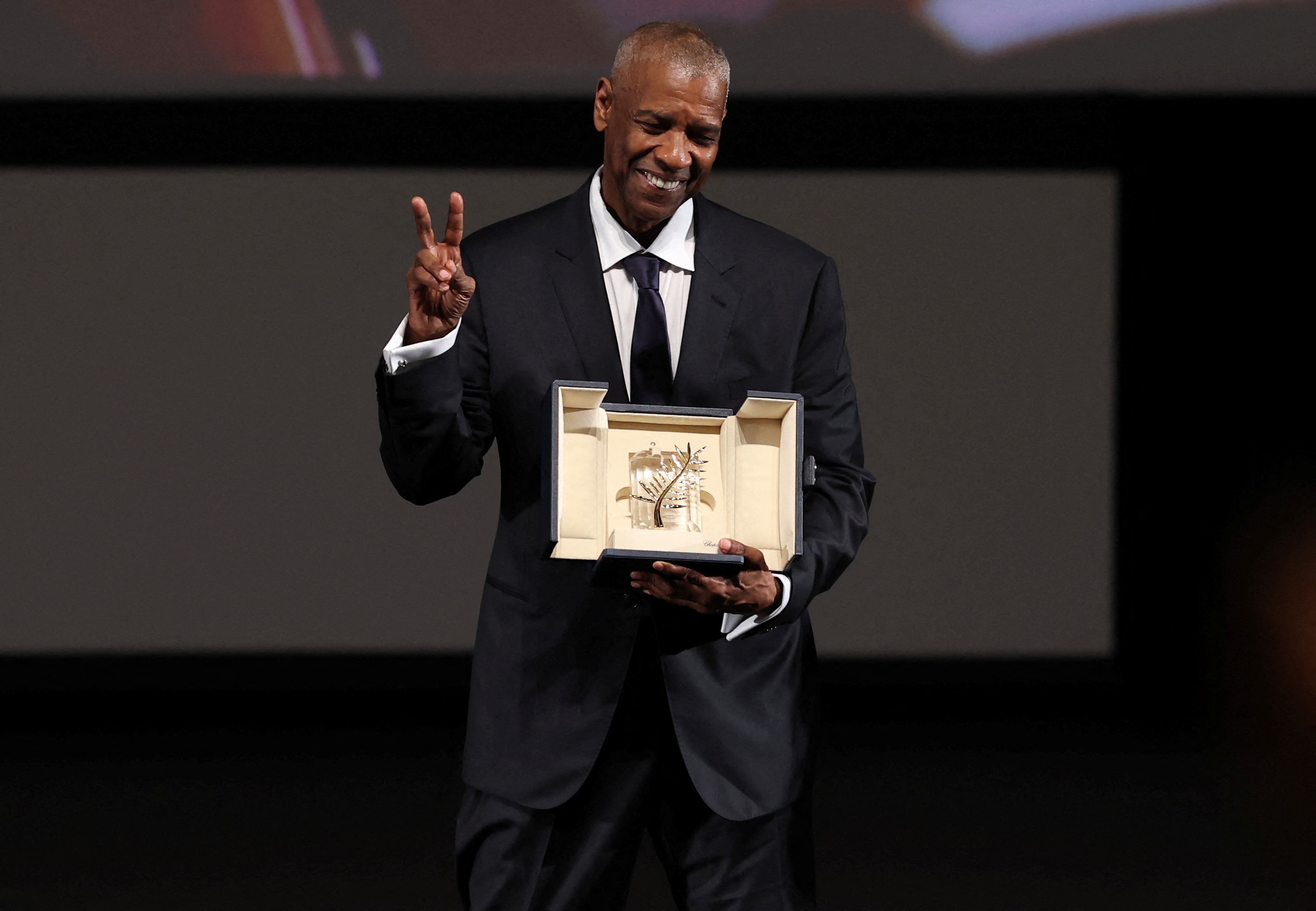 logoDenzel Washington recibió la Palma de Oro honoraria en Cannes 2025 (SAMEER AL-DOUMY/Pool via REUTERS)