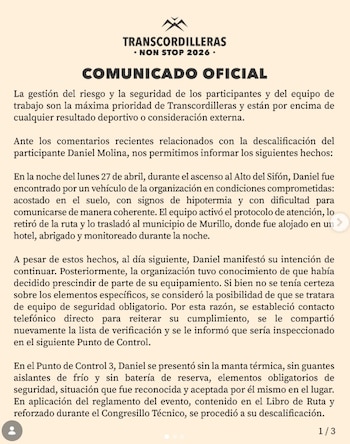 crédito @transcordilleras/IG