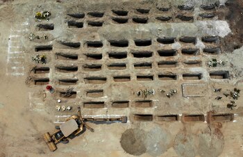 Imagen satelital de las narcofosas