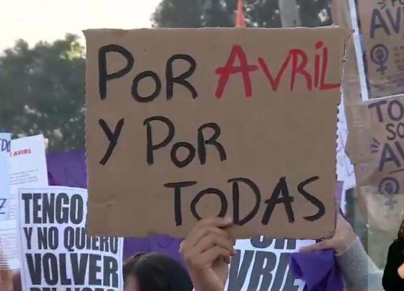 Femicidio de Avril generó conmoción en Ciudad del Plata, Uruguay (Captura Telemundo/Canal 12)