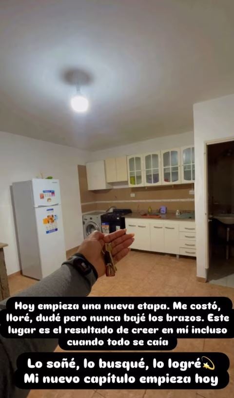 En noviembre pasado, Camilota mostró el nuevo departamento que alquila en Ramos Mejía (Instagram)