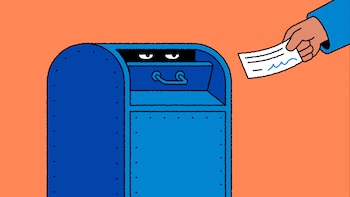 No envíes cheques por correo. Simplemente no lo hagas.