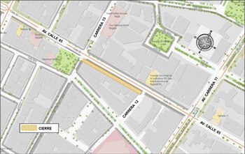 Cierres viales - crédito Secretaría