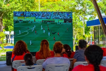 La final del Mundial se vivió en grande en El Salvador con plazas llenas por Argentina y España