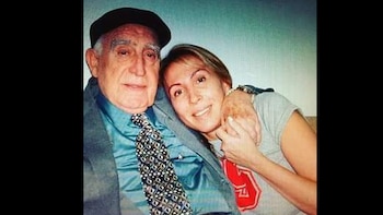 Laura Bozzo y su padre.