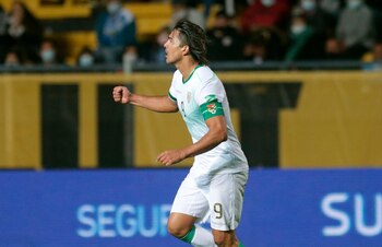 Marcelo Moreno, delantero de Bolivia,