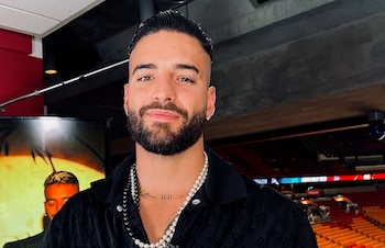 El artista colombiano Maluma, en