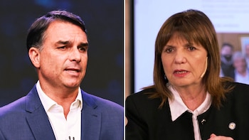 Flavio Bolsonaro le pidió a Patricia Bullrich un video de apoyo a días del balotaje en Brasil