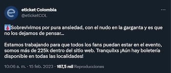 Comunicado de e-Ticket ante los