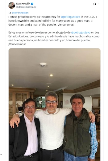 El abogado Daniel Kovalik aseguró: