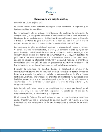 Este es el comunicado con