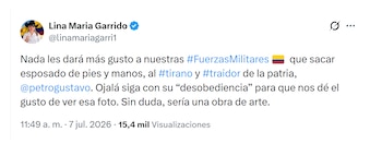 Lina María Garrido y lo que le esperaría a Gustavo Petro