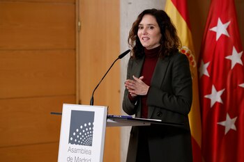 La presidenta de la Comunidad