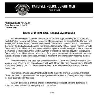 La policía local presentó un