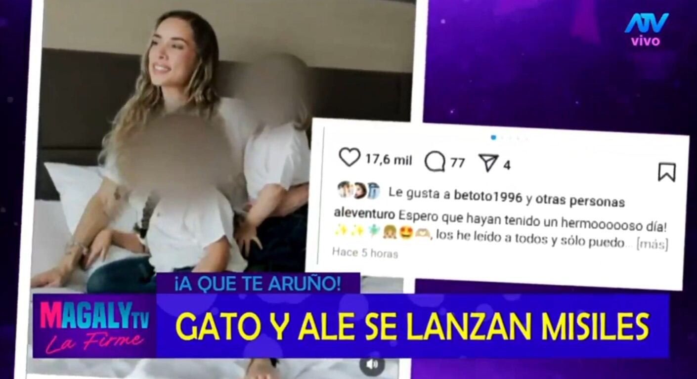 Las indirectas de Ale Venturo y Gato Cuba: ¿Un final amargo tras su ruptura? Infobae Perú / Captura TV - Magaly TV La Firme