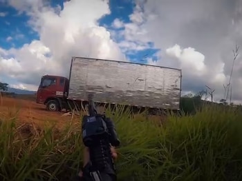 El material incautado en el