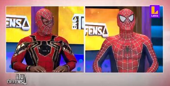 Dos 'Spiderman' se pelean por
