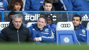 Mohamed Salah en el banco