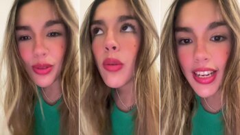 La chica se sorprendió al