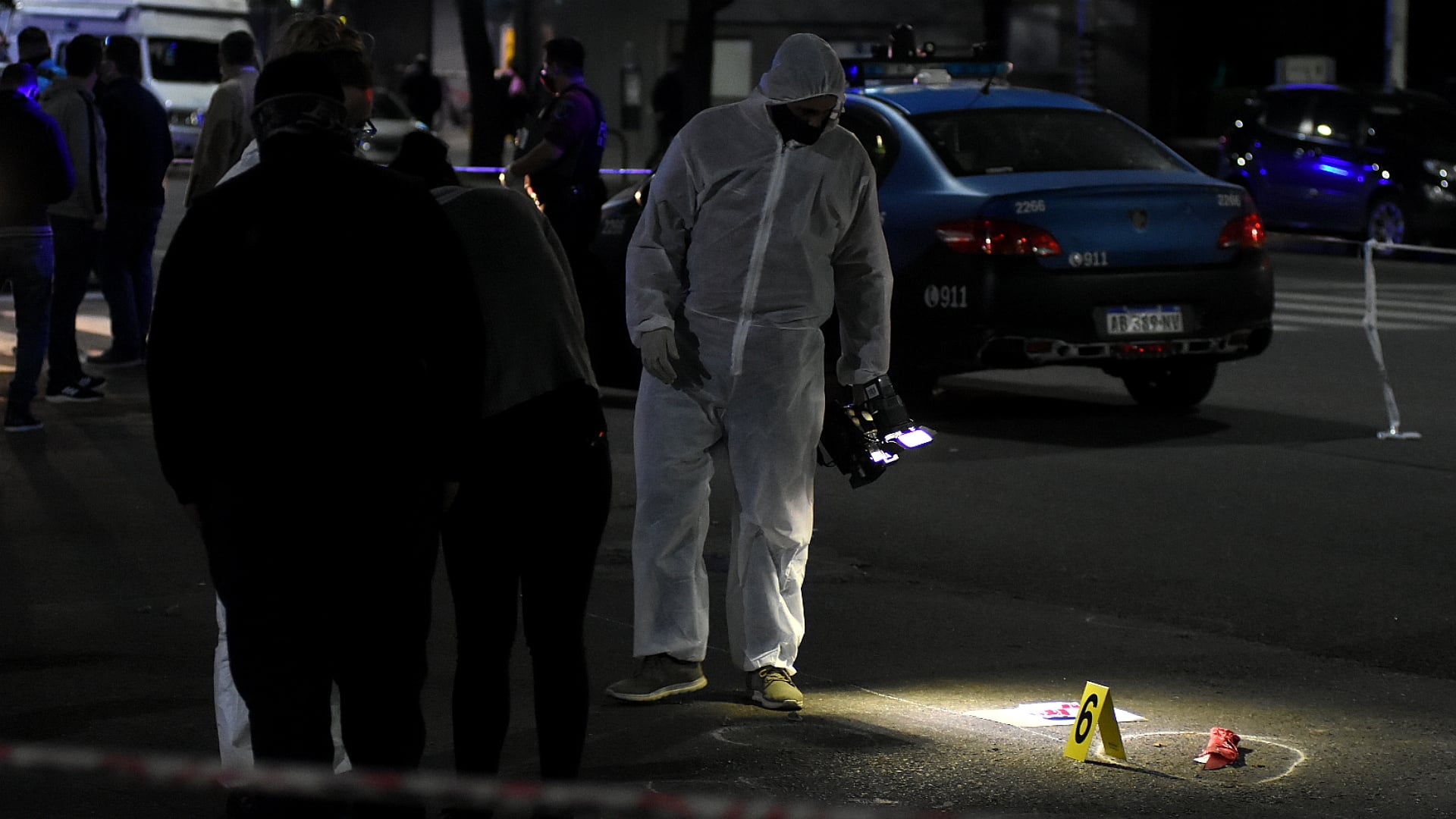 Pericias en la escena donde ocurrió el crimen (Nicolás Stulberg)