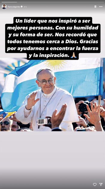 El mensaje de Colapinto para