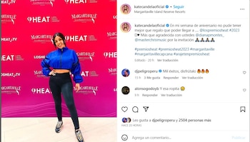 Kate Candela en los Premios Heat 2023. (Instagram)