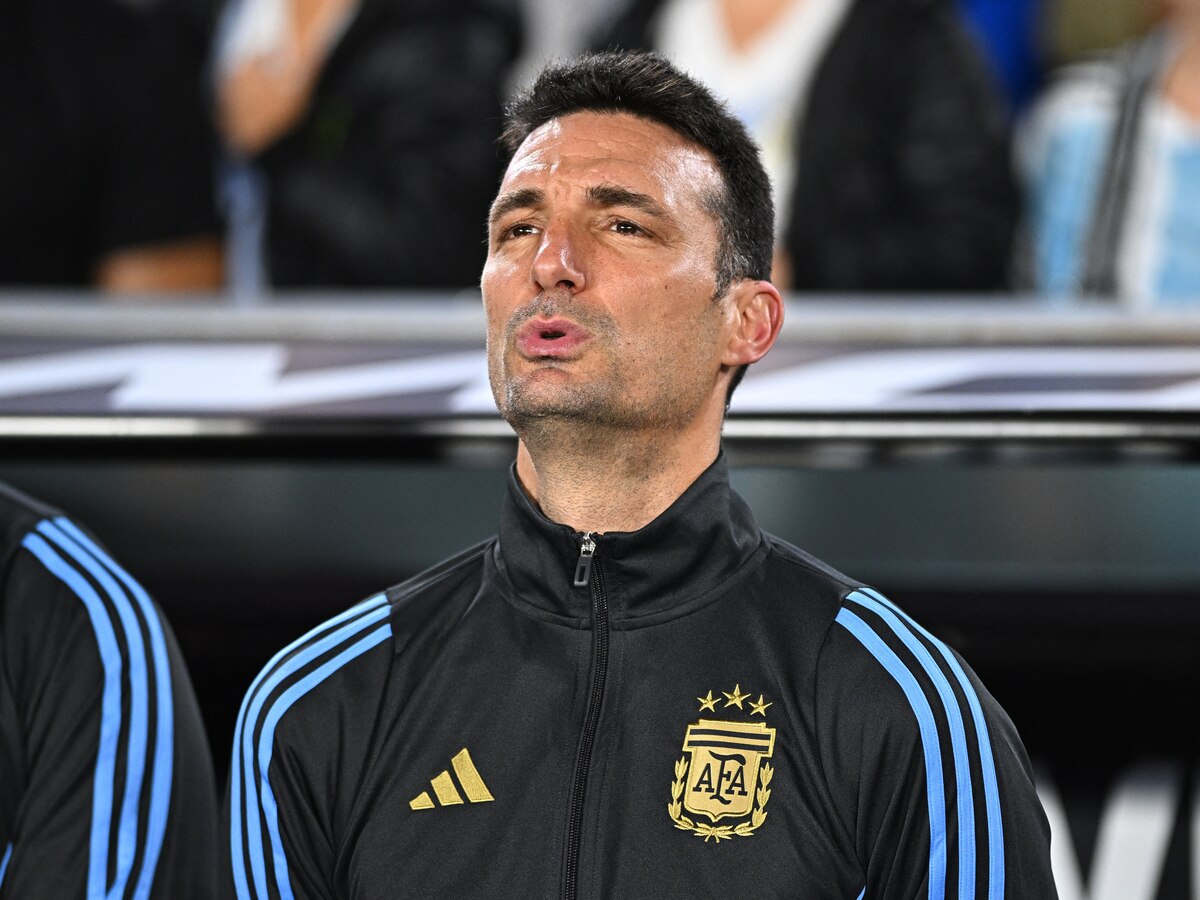 Lionel Scaloni's face in the previous classic between Argentina and Brazil
