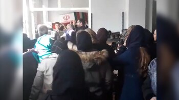 El momento en que familiares