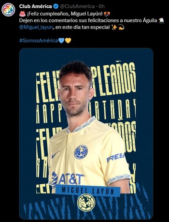 (Twitter/@ClubAmerica)