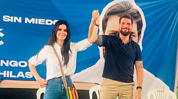 Diana Jácome mientras era candidata