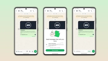 WhatsApp prueba nueva función de dictado mendiante voz.