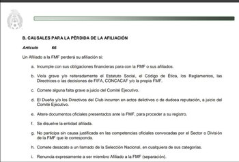 Reglamento de afiliación de