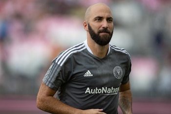 Gonzalo Higuaín con la camiseta