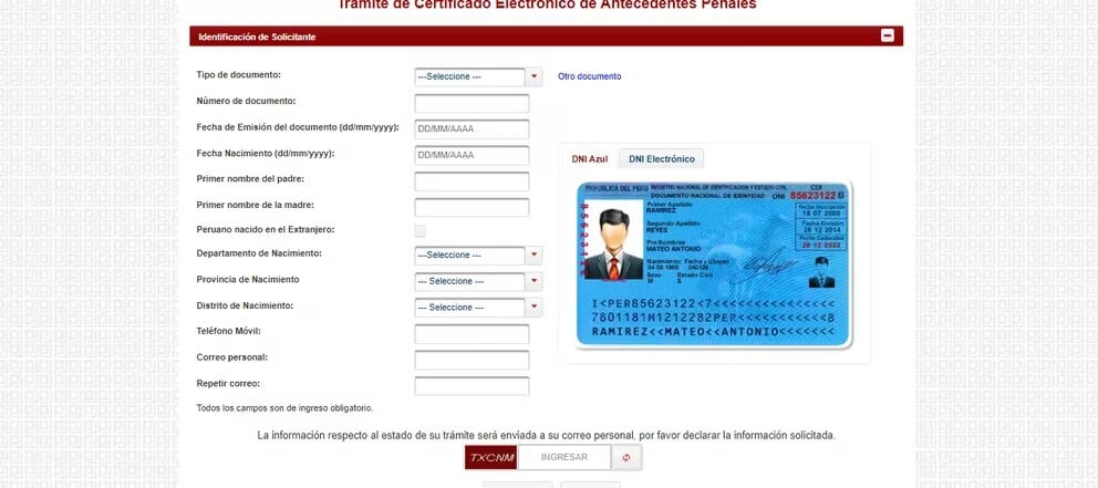 Para las empresas es importante que los postulantes presenten para verificar que no tienen algún historial delictivo