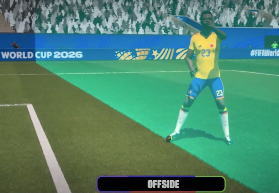 La anotación del defensa central fue anulada porque la punta de su pie quedó por delante de la línea de gol, de acuedo con el VAR - crédito DirecTV Go