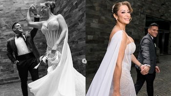 Christian Domínguez y Karla Tarazona tuvieron sesión de fotos previo a su matrimonio. Fuenta: joselaraweddings