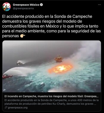 El accidente en el sur