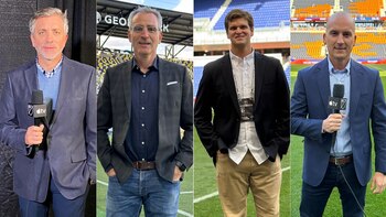 Los periodistas Diego Pessolano, Eduardo