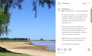 El comunicado del Hospital Salaberry