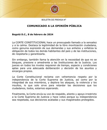 La magistrada Diana Fajardo expresó