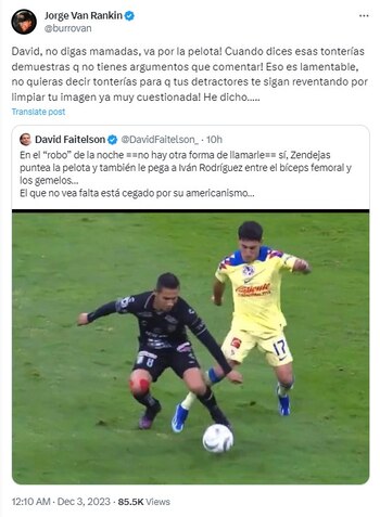 El Burro respondió a una