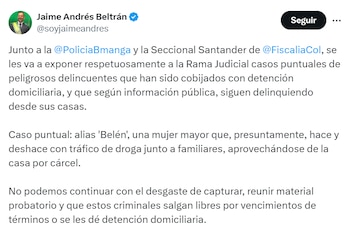 Alcalde Beltrán expuso caso de una mujer que traficaría con drogas en medio de su casa por cárcel - crédito Jesús Avilés/ Infobae