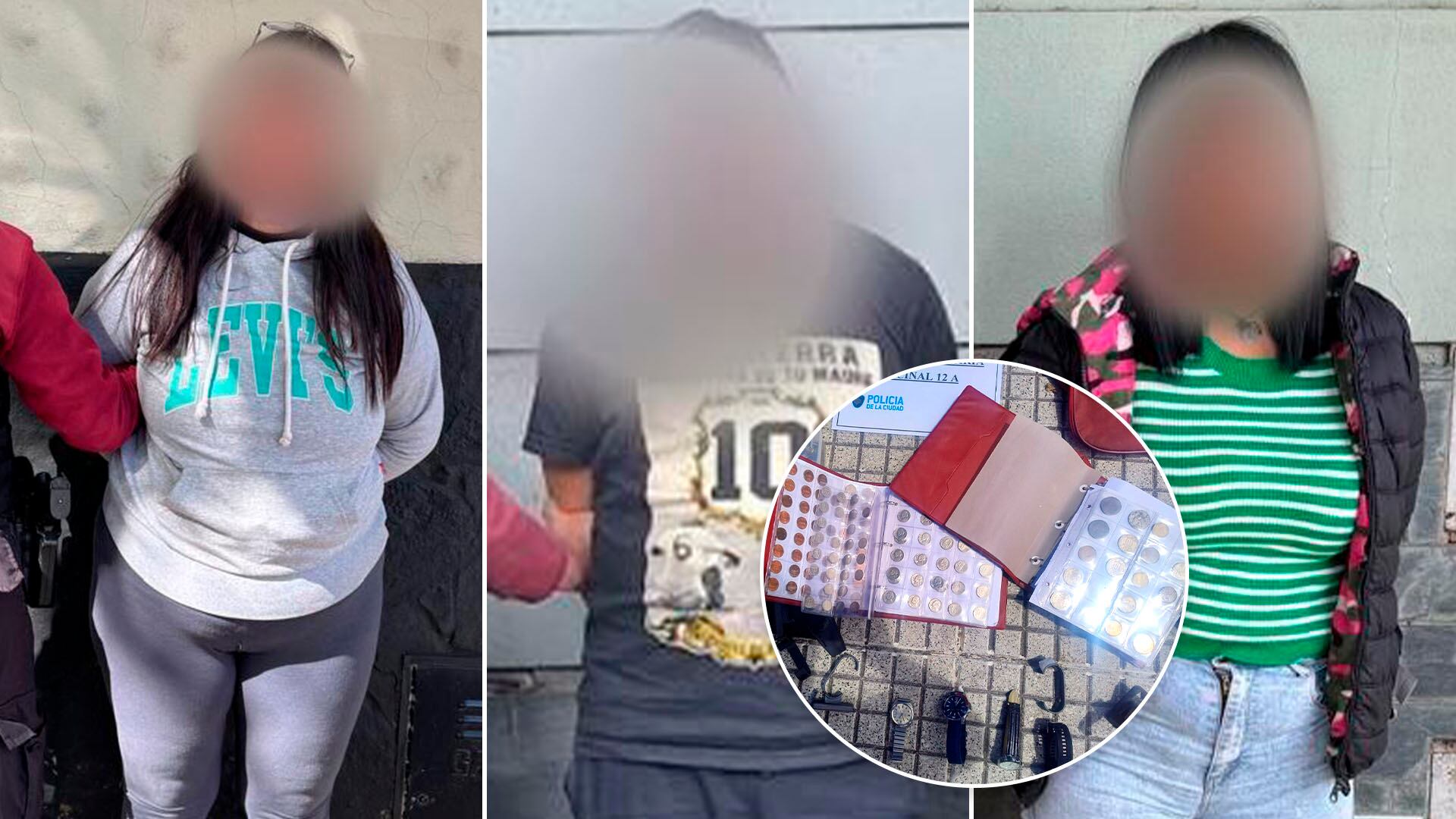 Tres personas fueron arrestadas por robar relojes de lujo y monedas antiguas a un coleccionista en el barrio de Saavedra