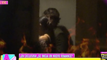El reportaje mostró a la pareja en la puerta del domicilio de Samahara Lobatón, antes de ingresar. Amor y Fuego.